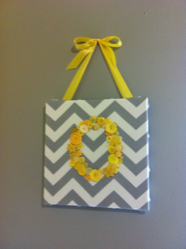 Letter Button Wall Hanging